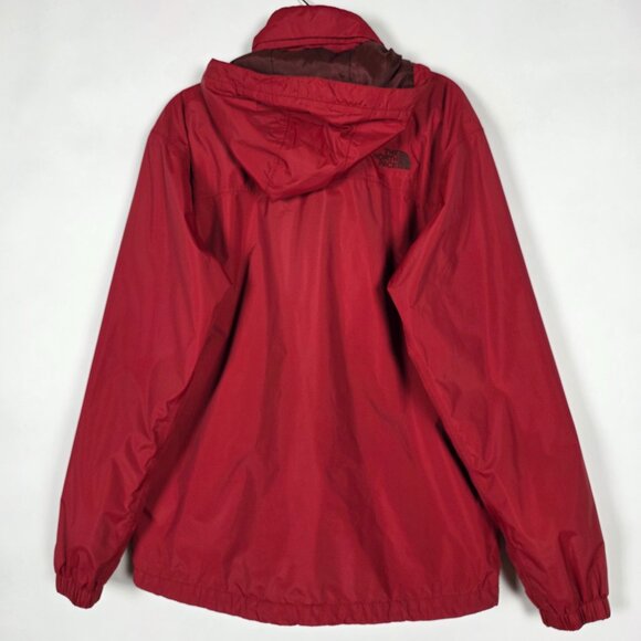 The North Face Resolve 2 Waterproof Mens Medium Long Sleeve Red Full Zip Jacket - Picture 2 of 9